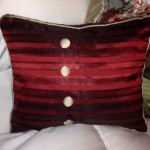 custom pillows stripe red