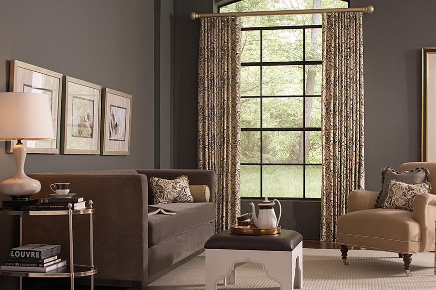 gray curtains and draperies Abda Indianapolis Window
