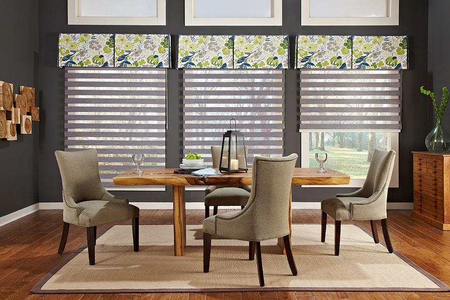 Fabric Blinds with Sheers- Allure Transitional Shades